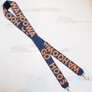 Game Day Beaded Collegiate Go Hoos Wahoowa Purse Strap